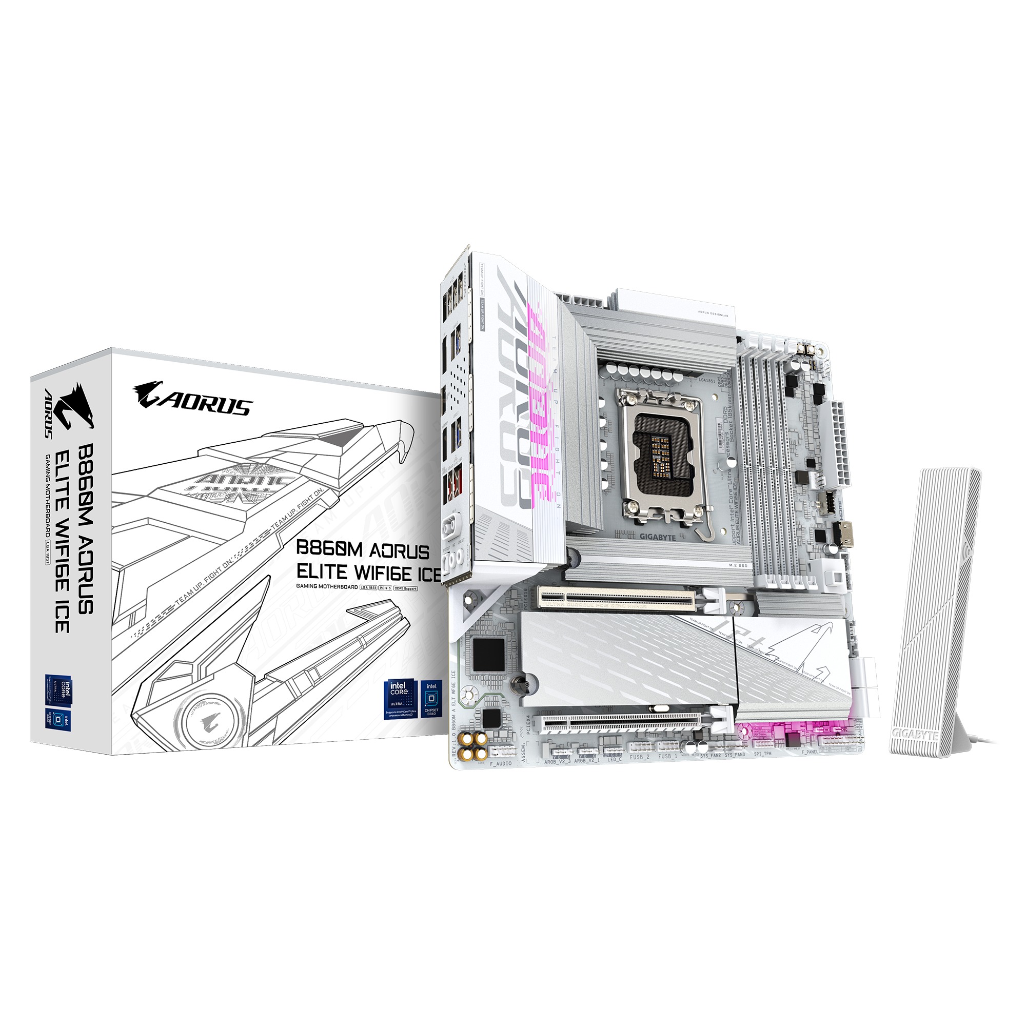 Mainboard Gigabyte B860M AORUS ELITE WIFI6E ICE
