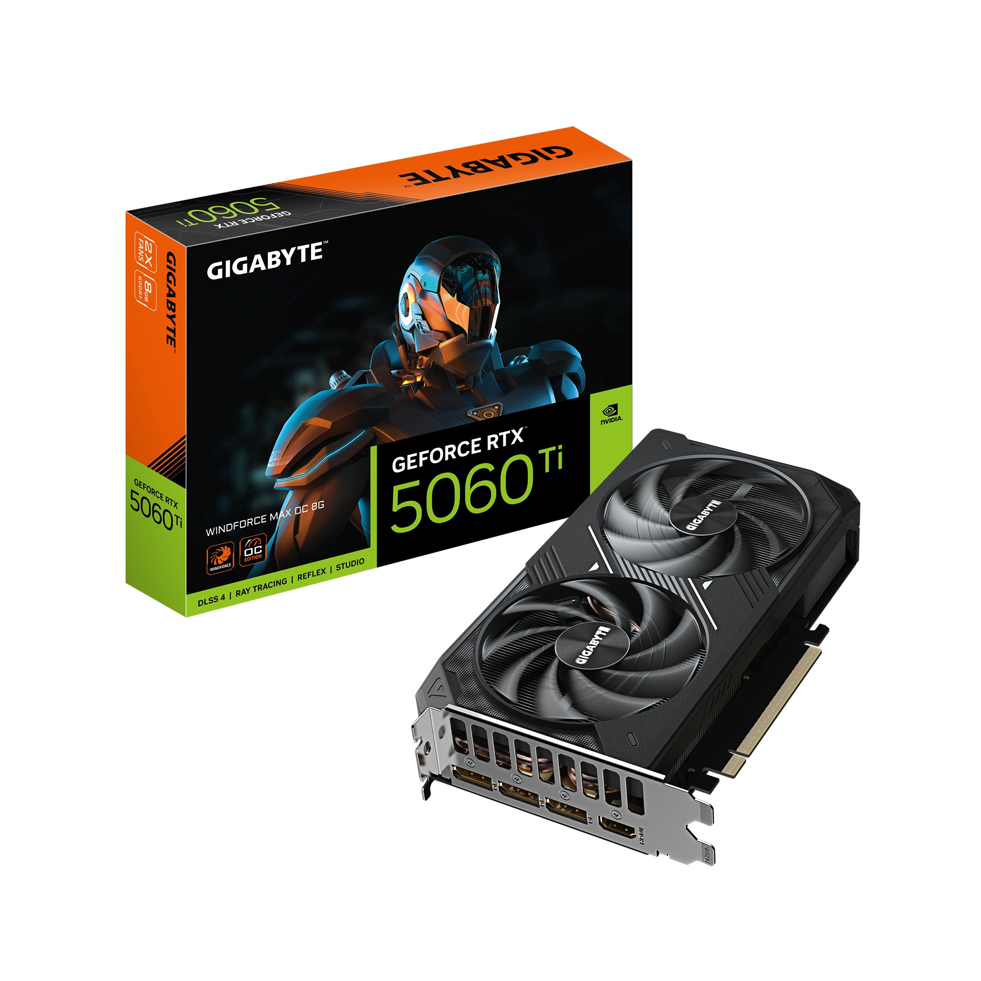 Card màn hình Gigabyte GeForce RTX 5060 Ti WINDFORCE MAX OC 8GB GDDR7 (GV-N506TWF2MAX OC-8GD)