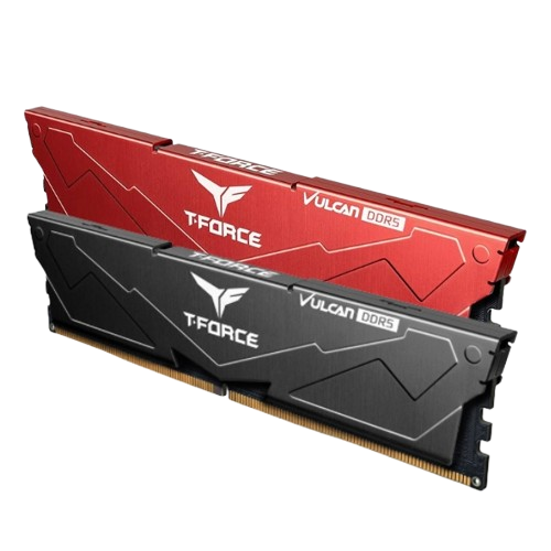 RAM Desktop TeamGroup T-Force Vulcan 32GB (2x16GB) DDR5 6000MHz Black/Red (FLBD532G6000HC38A-DC01 / FLRD532G6000HC38A-DC01)