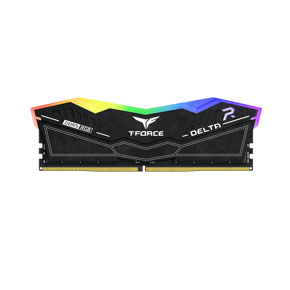 RAM Desktop TeamGroup T-Force Delta RGB 16GB DDR5 6000MHz Black (FF3D516G6000HC38A01)