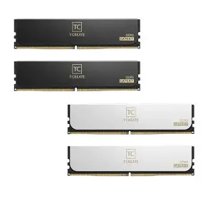 RAM Desktop TeamGroup T-Create Expert 64GB (2x32GB) DDR5 6400MHz Black/White (CTCED564G6400HC34BDC01 / CTCWD564G6400HC34BDC01)