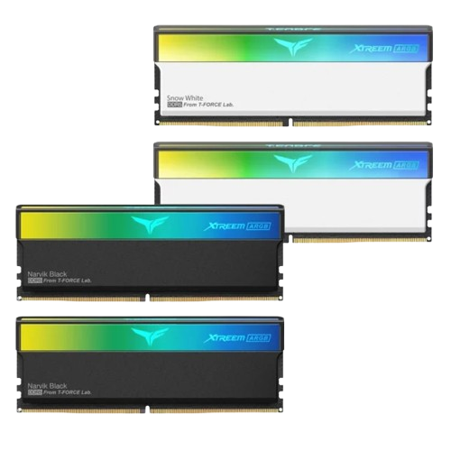 RAM Desktop TeamGroup T-Force XTREEM ARGB 48GB (2x24GB) DDR5 7200MHz Black/White (FF9D548G7200HC34ADC01 / FFAD548G7200HC34ADC01)