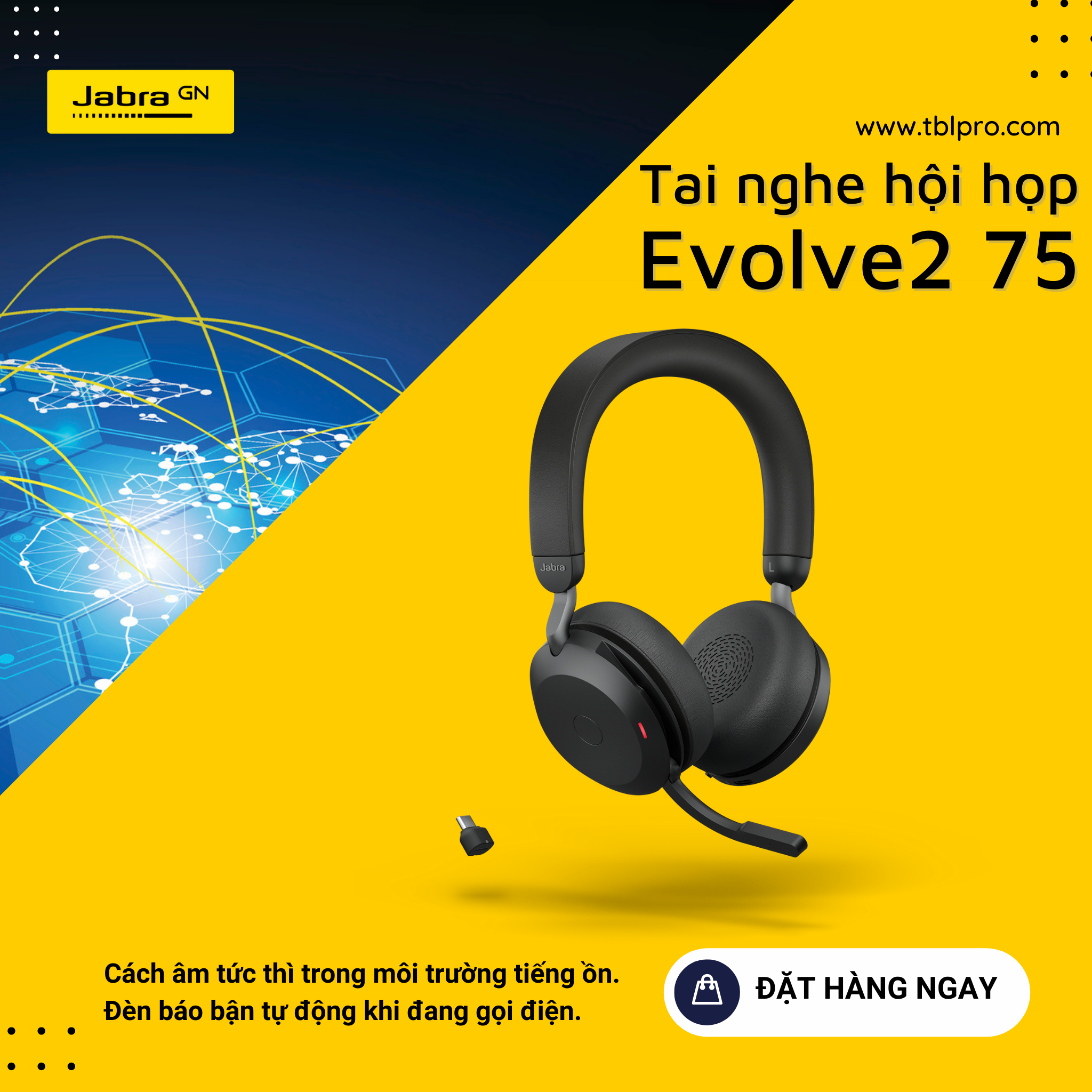 Tai nghe hội họp Evolve2 75